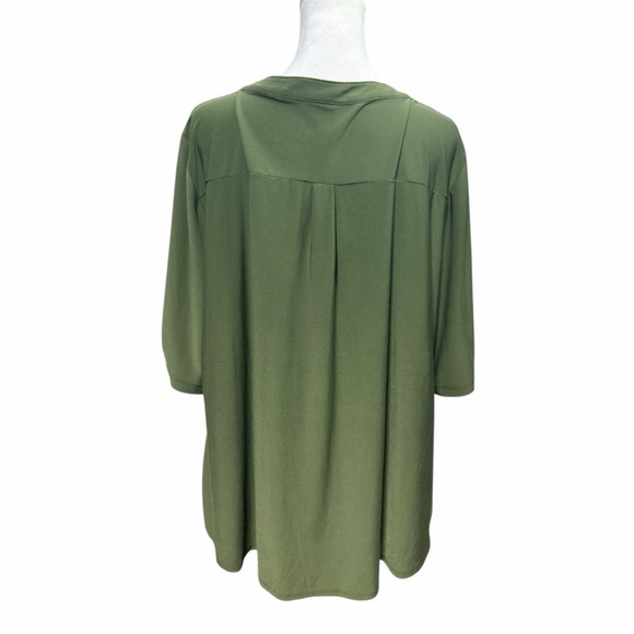 PerSeption Women’s Utility Roll-Tab Sleeve Blouse – Size 3X - Picture 4 of 6